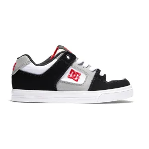DC Shoes Pure White/ Black/ Red