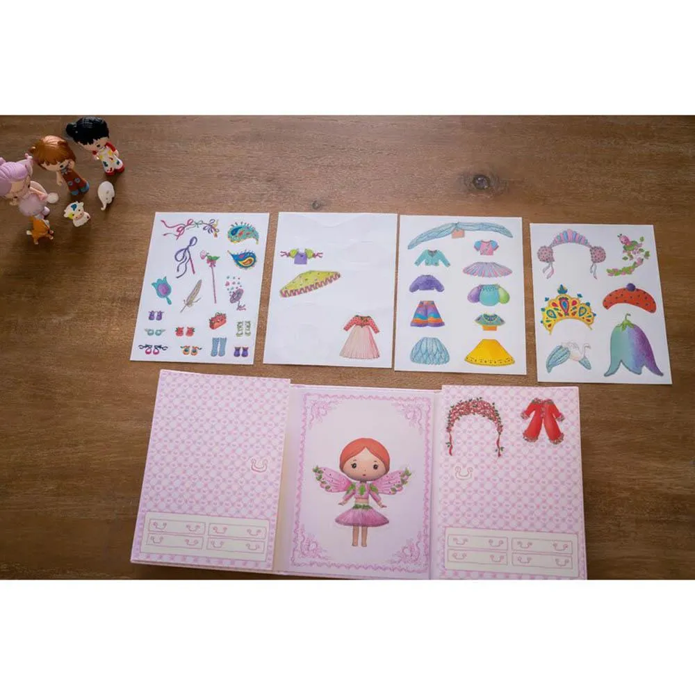 Djeco Tinyly Miss Lilyruby Removable Sticker Set