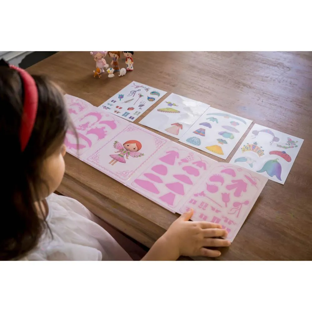 Djeco Tinyly Miss Lilyruby Removable Sticker Set