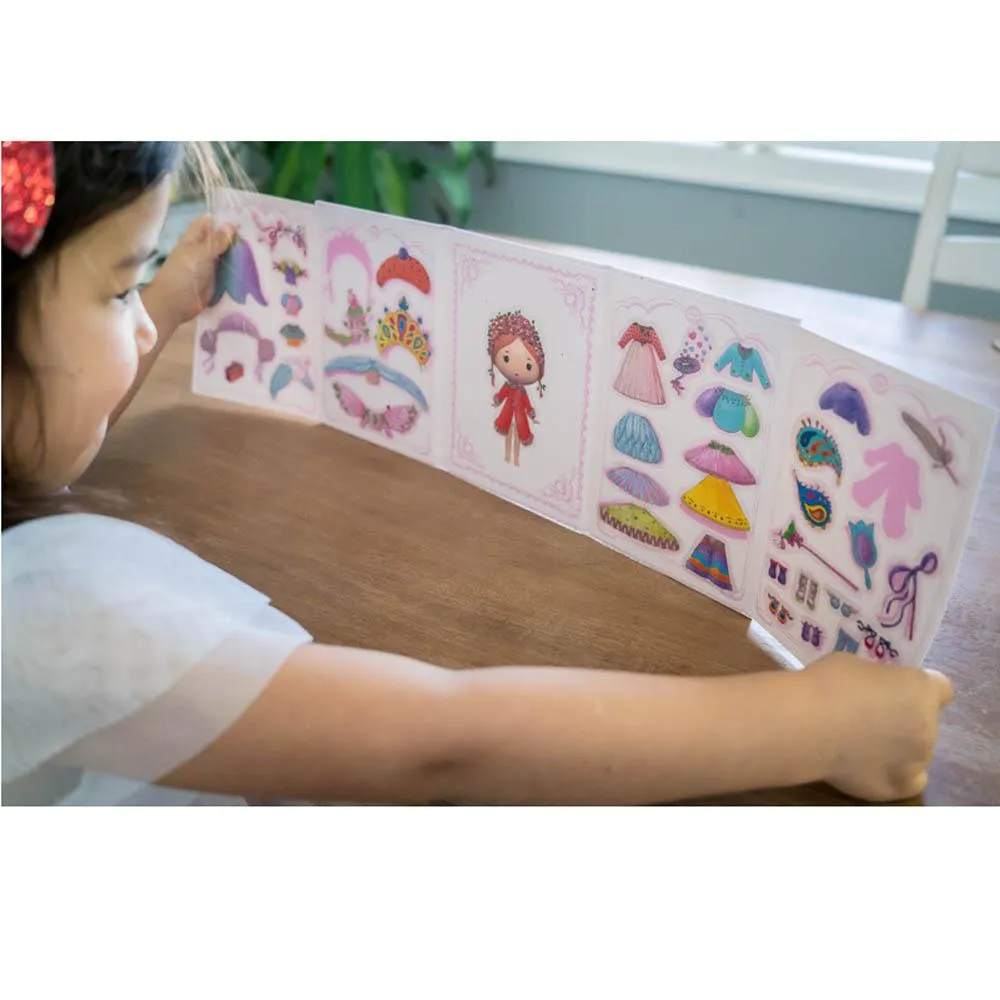 Djeco Tinyly Miss Lilyruby Removable Sticker Set