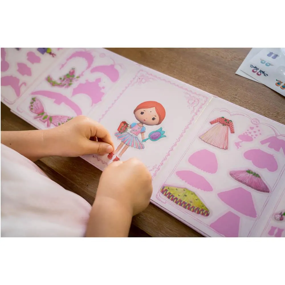 Djeco Tinyly Miss Lilyruby Removable Sticker Set