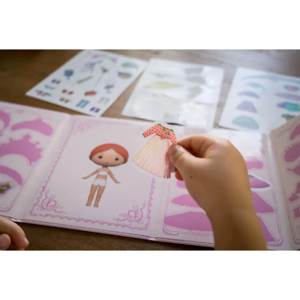 Djeco Tinyly Miss Lilyruby Removable Sticker Set