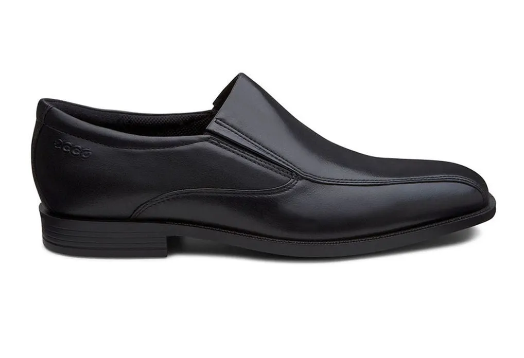 Ecco Men's 632524 Edinburgh Bike Slip-on Santiago Black Dress Shoes