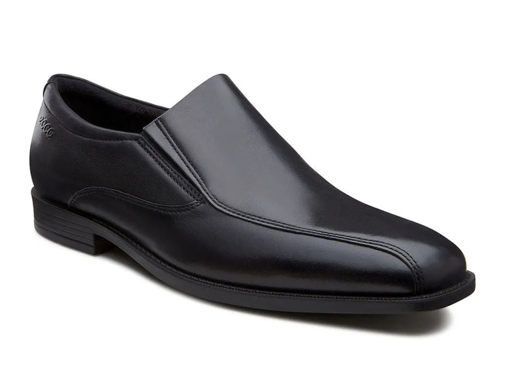 Ecco Men's 632524 Edinburgh Bike Slip-on Santiago Black Dress Shoes