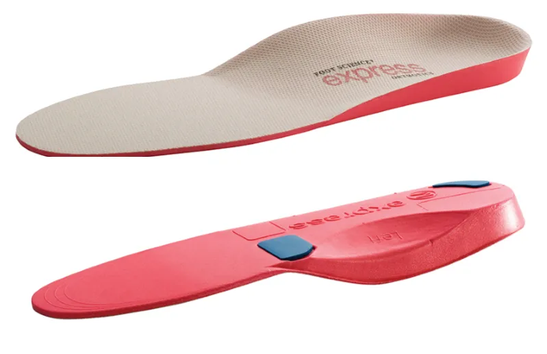 Express Orthotics - Red Hard Density Full Length