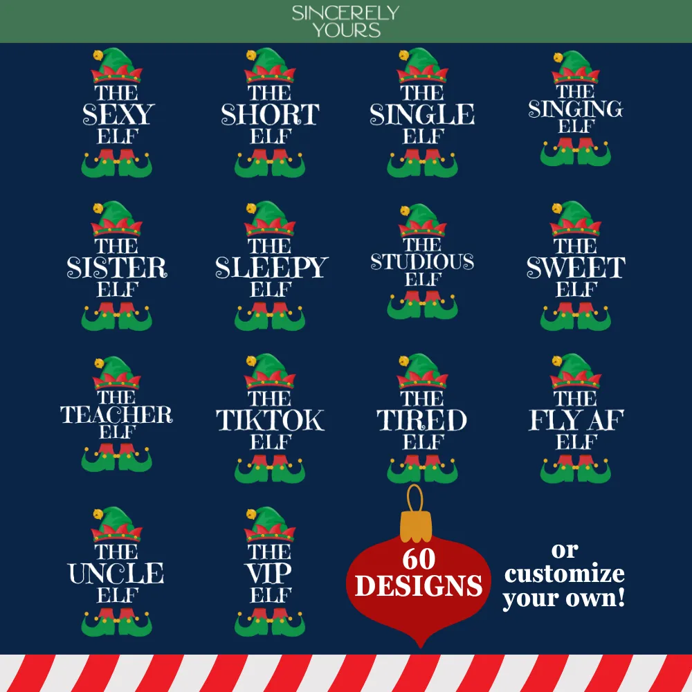 Family Matching Holiday Elf Shirts