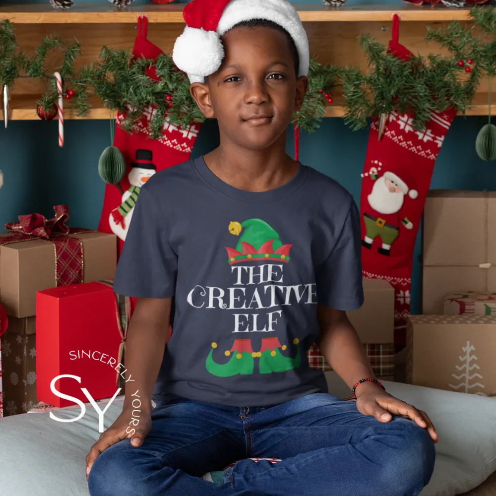 Family Matching Holiday Elf Tees - youth sizes