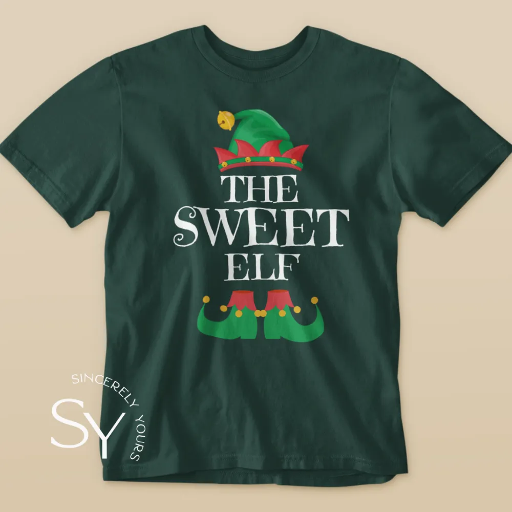Family Matching Holiday Elf Tees - youth sizes