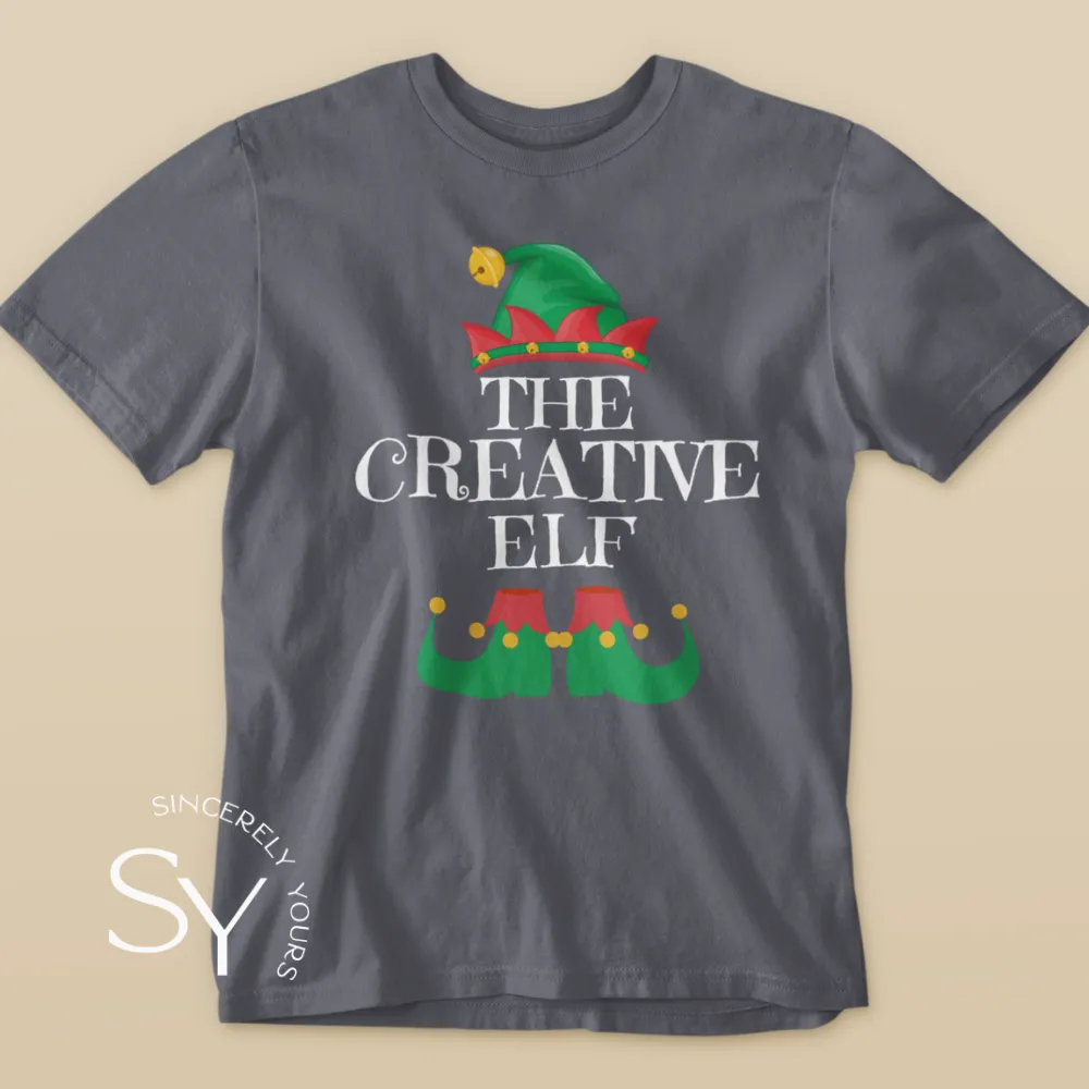 Family Matching Holiday Elf Tees - youth sizes