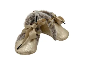 Faux fur lined mocs - 3(approx)