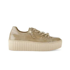 *FINAL SALE*53.201-92 - Beige Patent Leather ||*VENTE FINALE*53.201-92 - Cuir verni beige