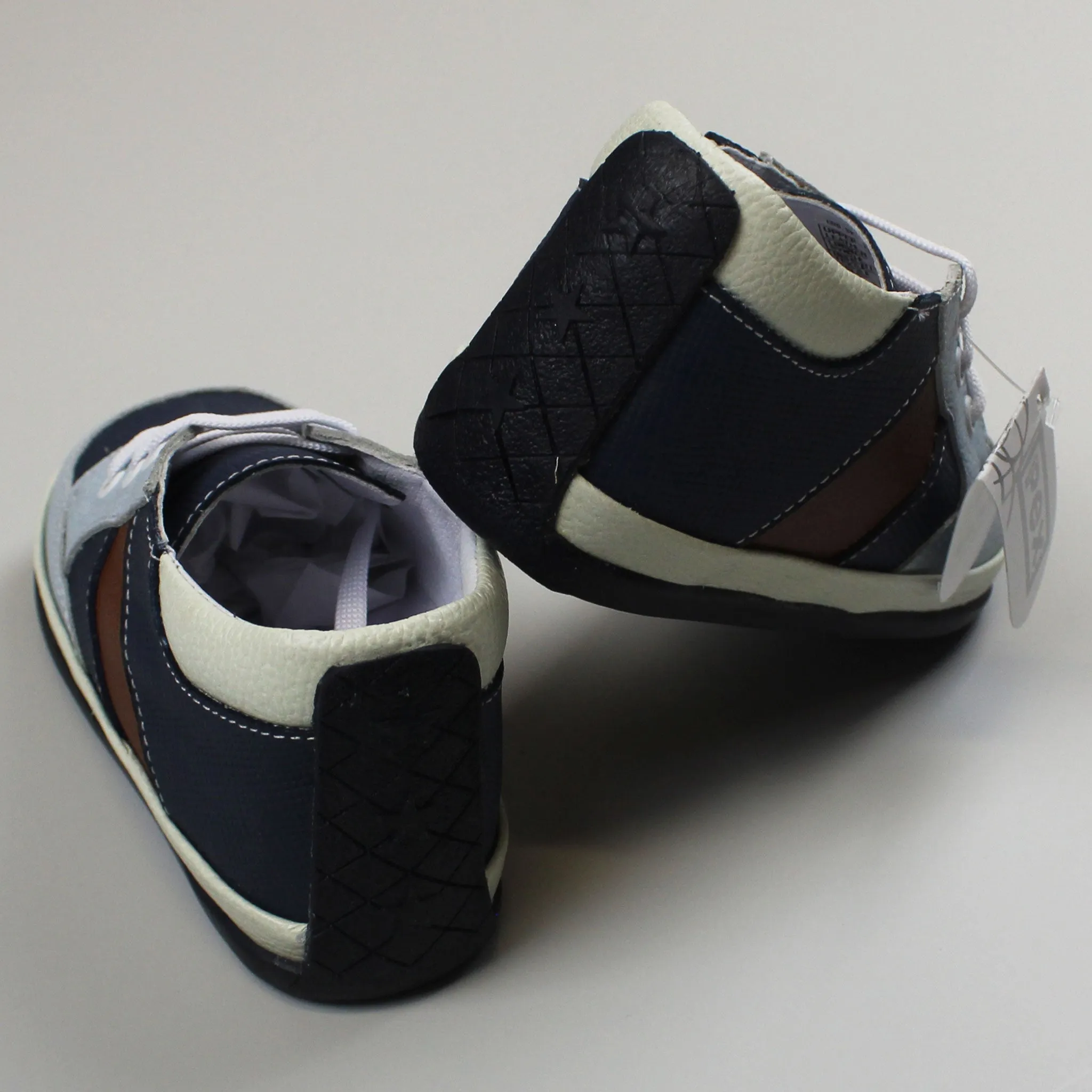 First Walker Blue Shoes / Trainers - Boys - Hard Sole Leather - Pex Romeo