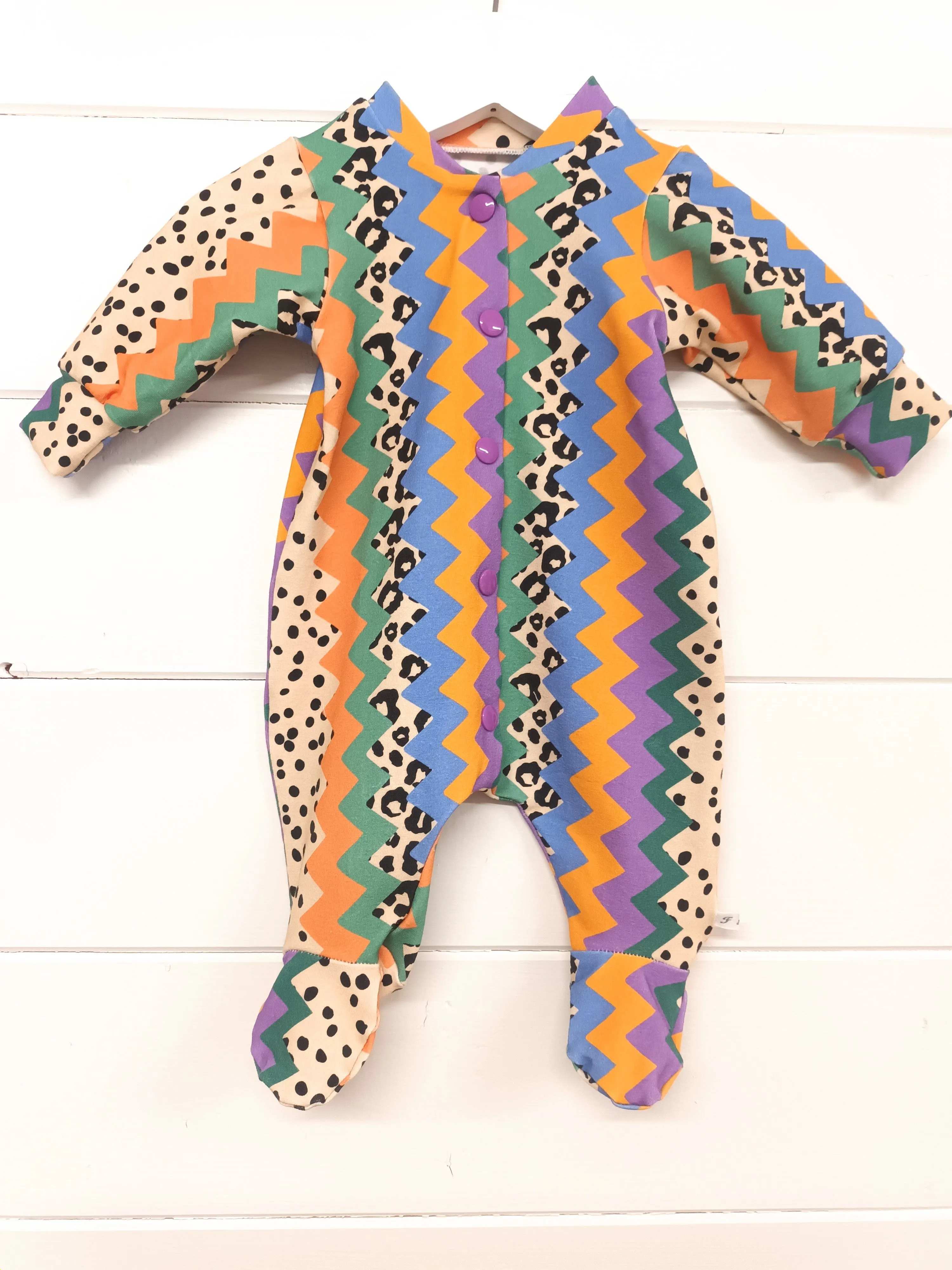 Freestyle Stripe Sleepsuit, Super Soft, Cute and Cosy for Day or Night