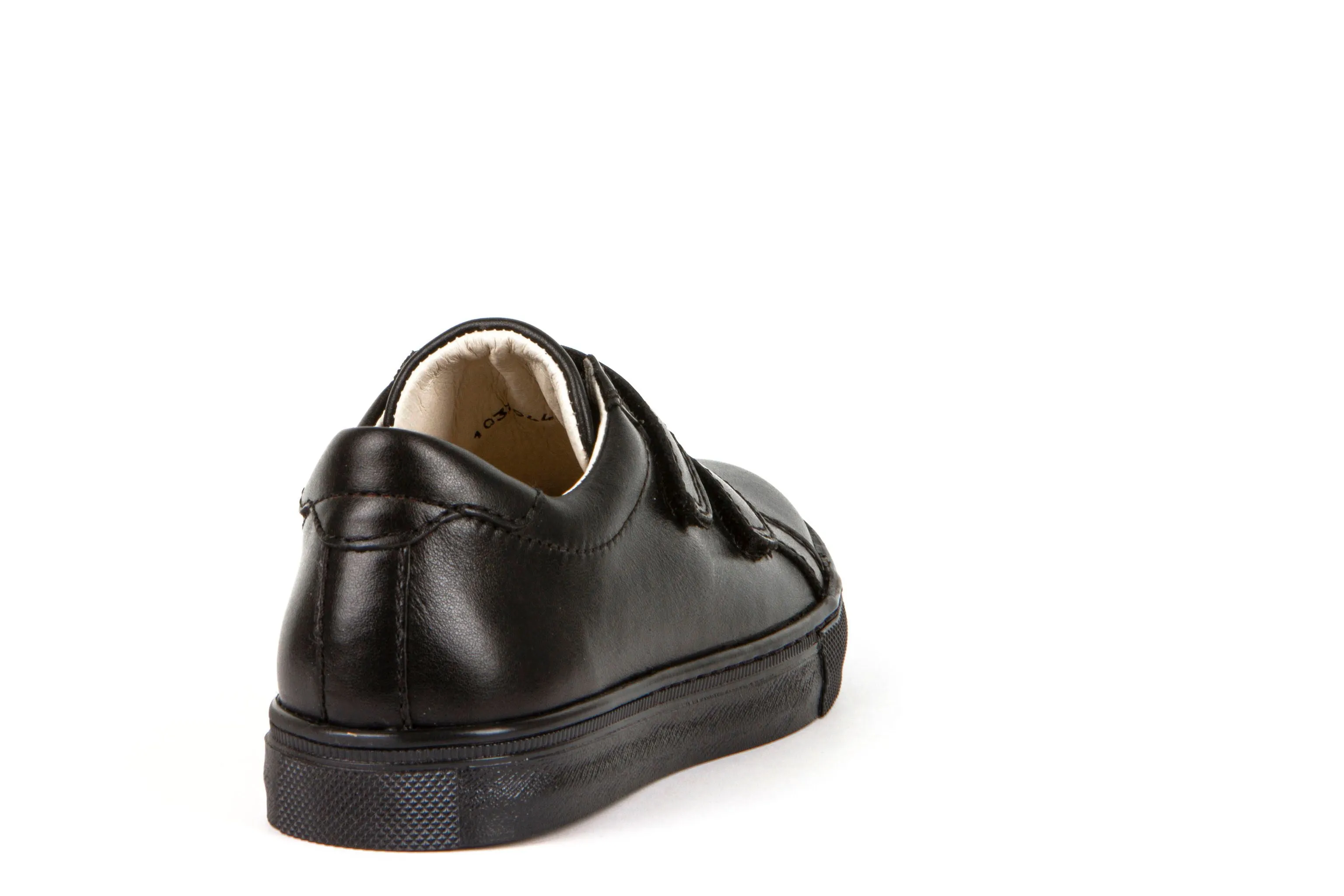 Froddo Black leather Velcro School Shoes