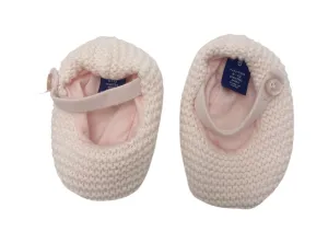 Gap knit pink booties - 6-12m