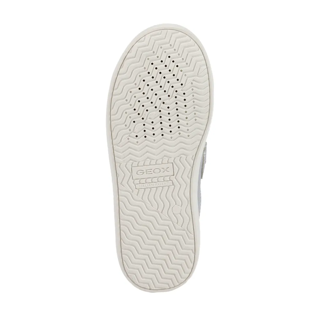 Geox J Kathe Girl Lt Grey/Pink Trainers
