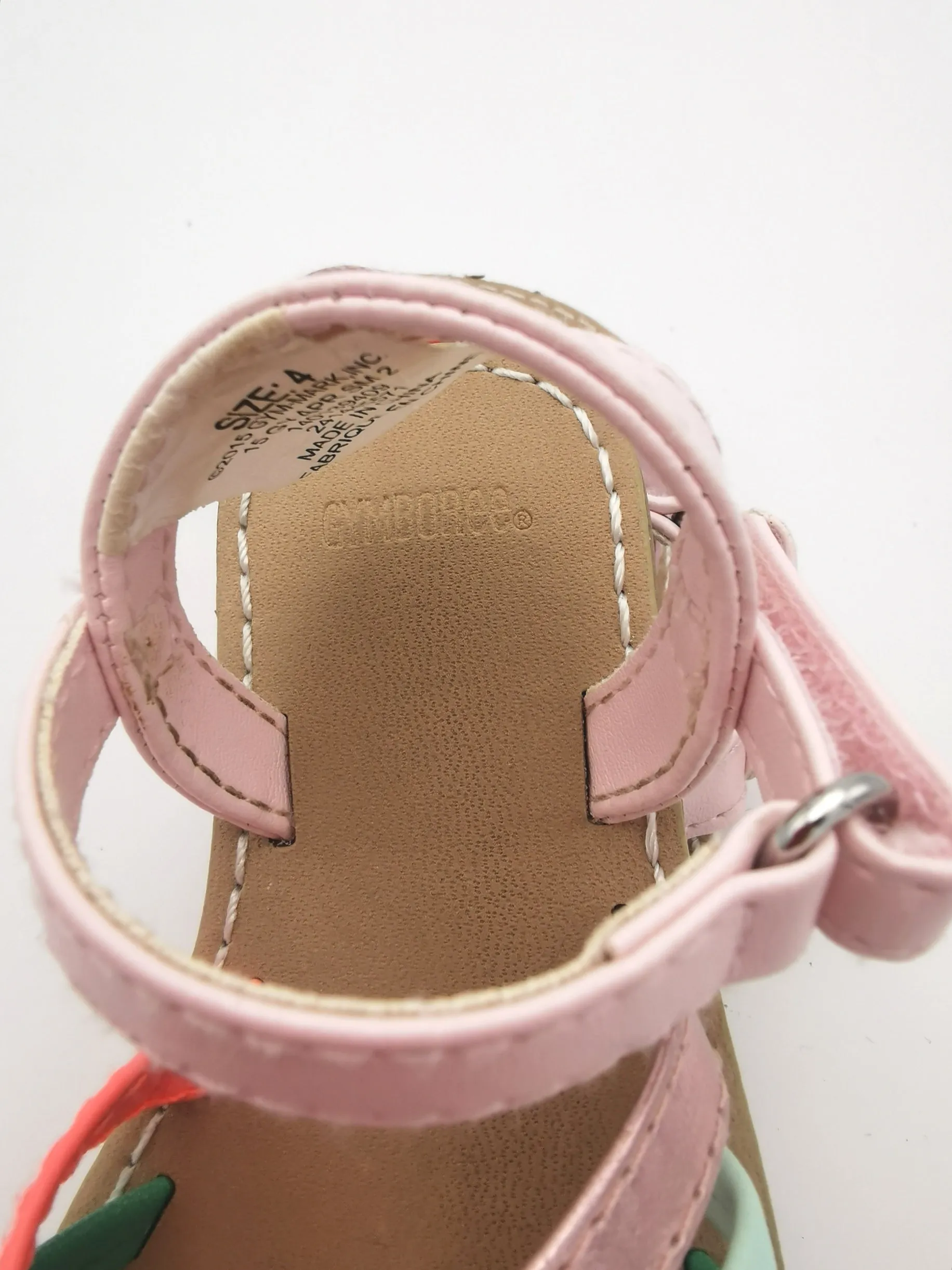 GIRL SIZE 4 TODDLER - GYMBOREE Strapy Sandals GUC B12