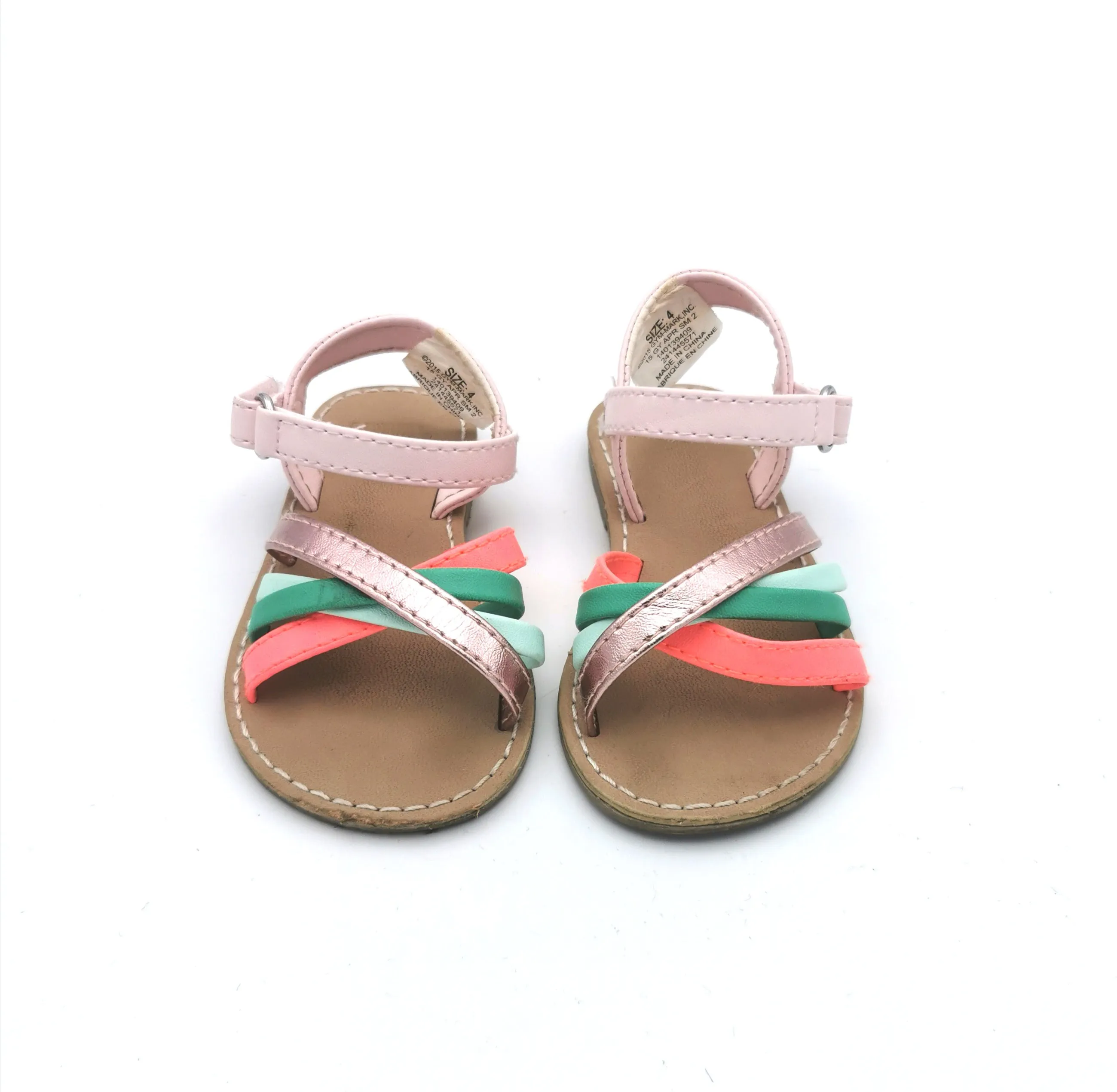 GIRL SIZE 4 TODDLER - GYMBOREE Strapy Sandals GUC B12