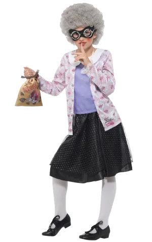 Girls Gangsta Granny Costume