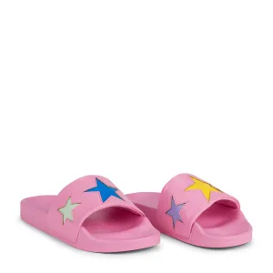 Girls Pink Star Sliders