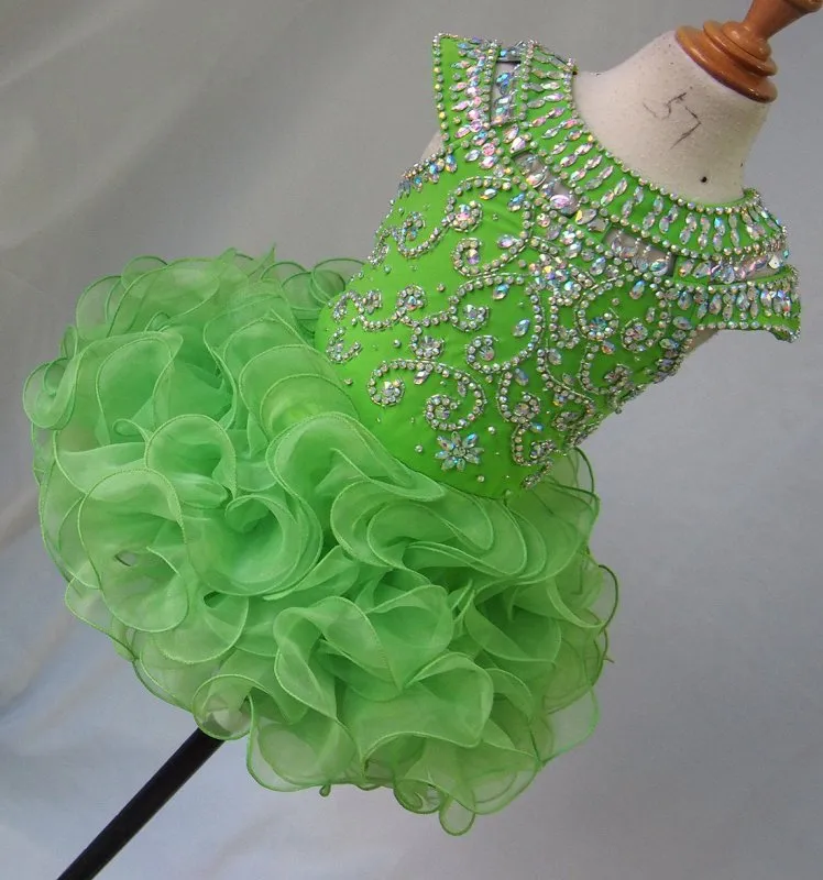 Glitz Beaded Bodice Little Girl/Child/Toddler/Baby/Kids Pageant Dress