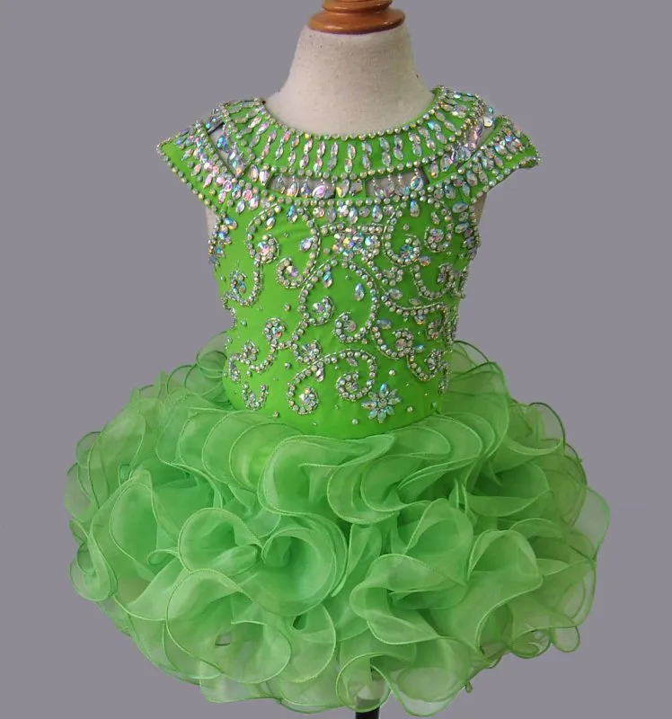 Glitz Beaded Bodice Little Girl/Child/Toddler/Baby/Kids Pageant Dress