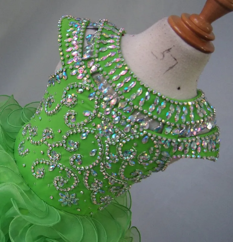 Glitz Beaded Bodice Little Girl/Child/Toddler/Baby/Kids Pageant Dress
