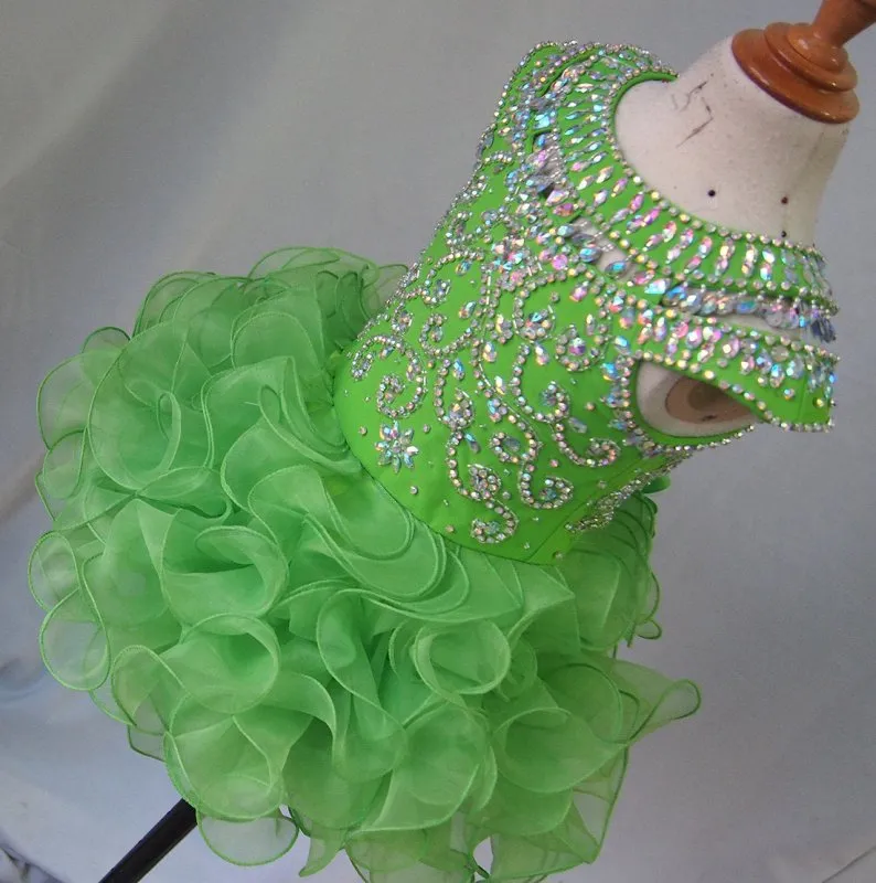 Glitz Beaded Bodice Little Girl/Child/Toddler/Baby/Kids Pageant Dress