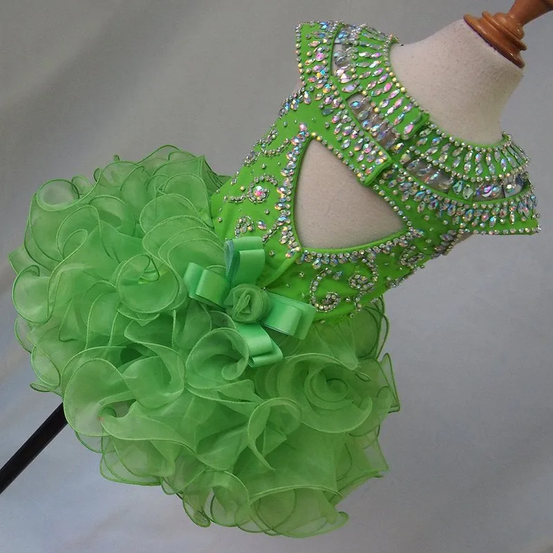Glitz Beaded Bodice Little Girl/Child/Toddler/Baby/Kids Pageant Dress