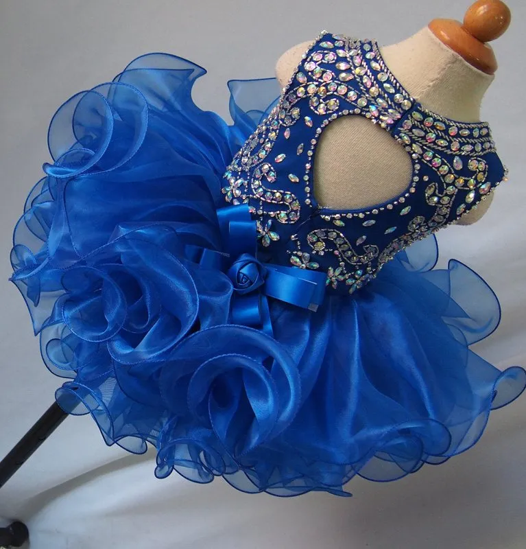 Glitz Beaded Bodice Little Miss/Toddler/Infant Cupcake Pageant Dress