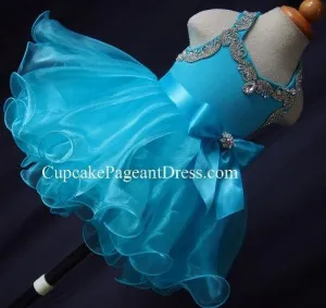 Glitz Beaded Bodice Toddler/Child/Kids' Baby Doll Pageant Dress