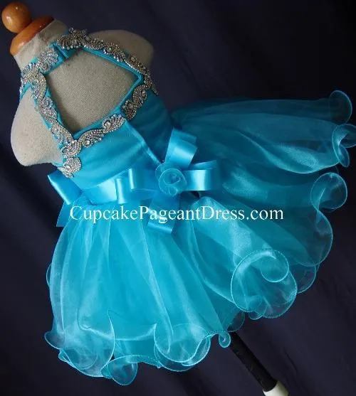 Glitz Beaded Bodice Toddler/Child/Kids' Baby Doll Pageant Dress