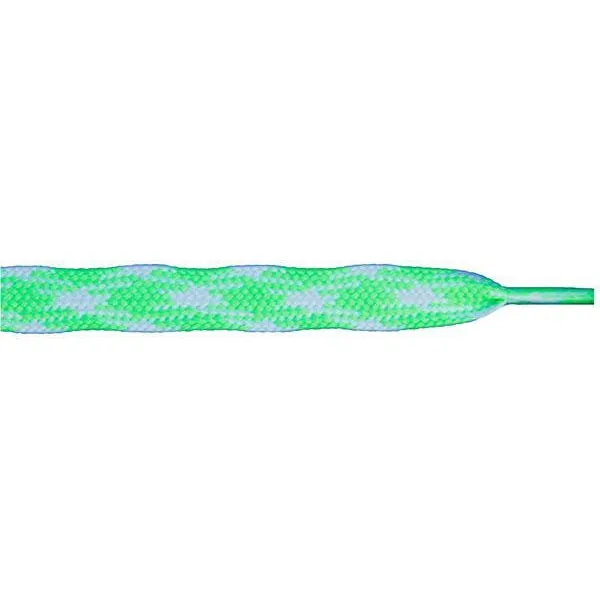 Glow in the Dark Flat 9/16" - Neon Green (12 Pair Pack) Shoelaces