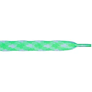 Glow in the Dark Flat 9/16" - Neon Green (12 Pair Pack) Shoelaces