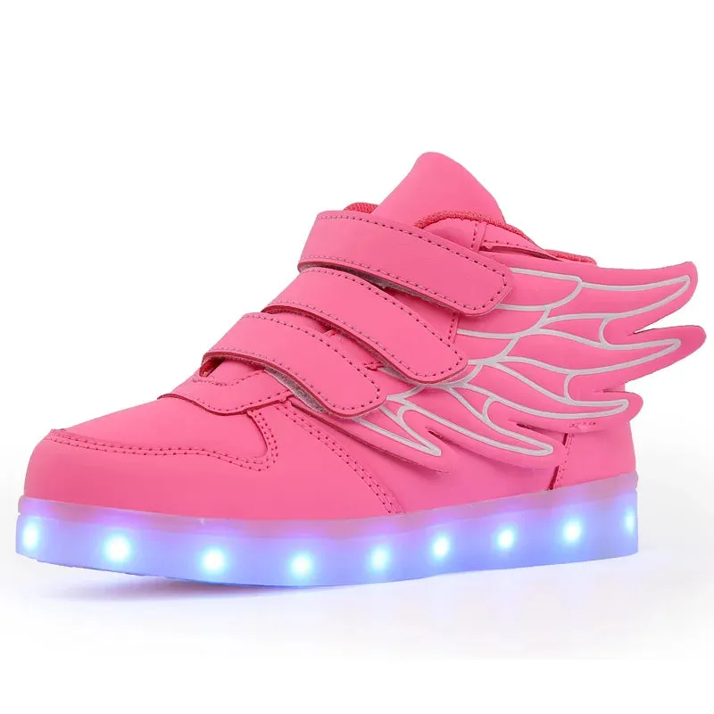 Glowing Kids Girls LED Sneakers