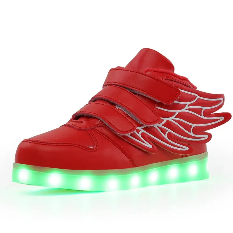 Glowing Kids Girls LED Sneakers