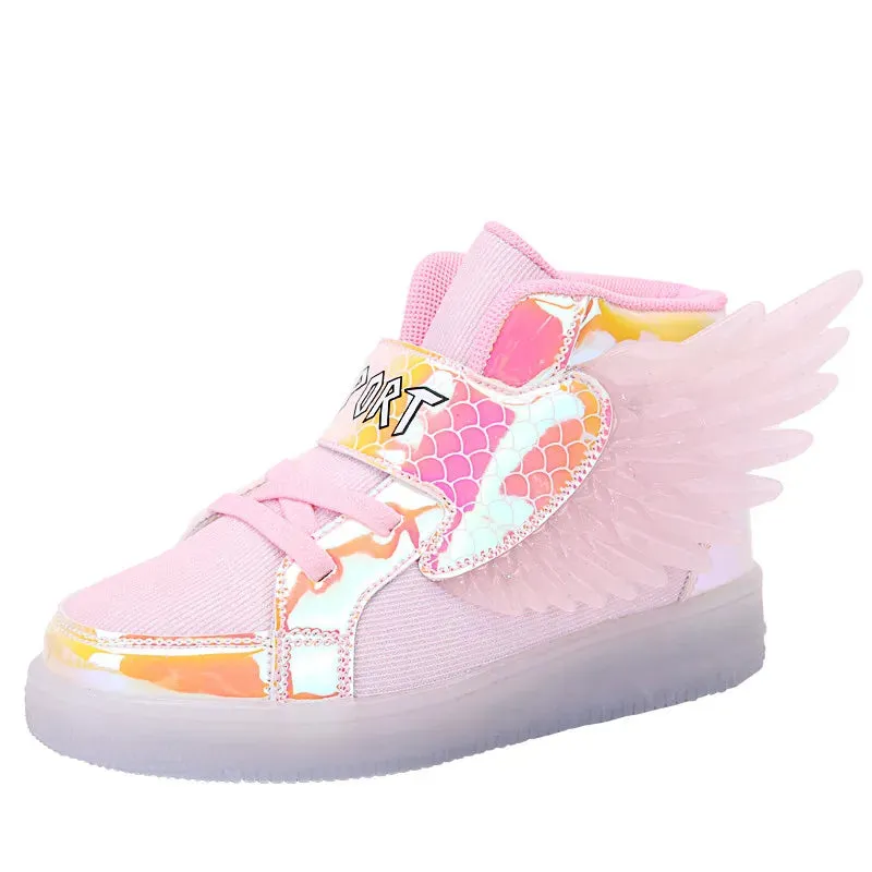 Glowing Kids Girls LED Sneakers