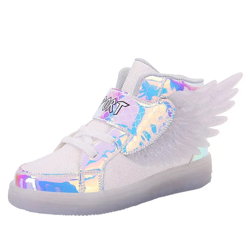 Glowing Kids Girls LED Sneakers