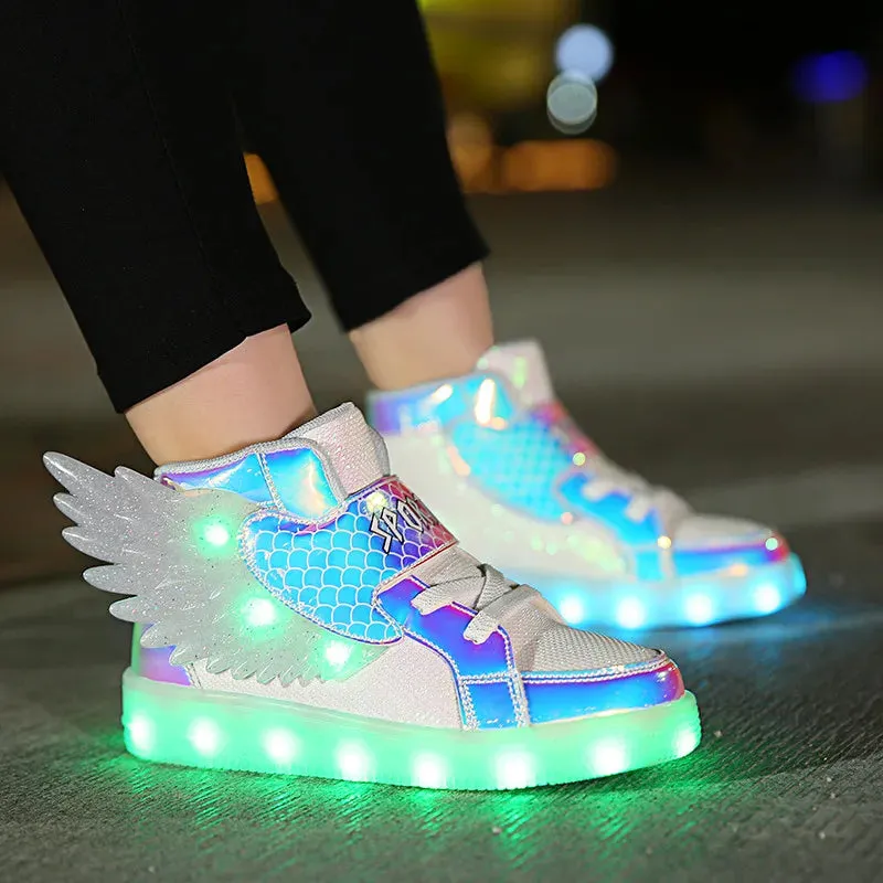 Glowing Kids Girls LED Sneakers