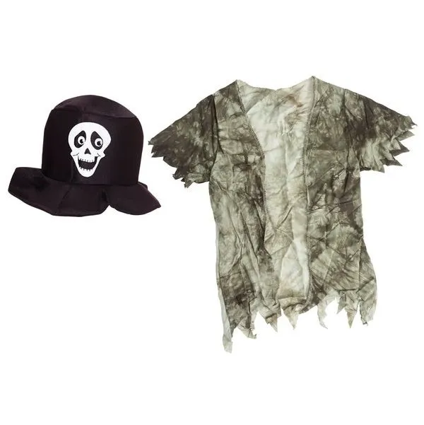 Happy Skeleton Jumpsuit Hat With A Skull Toddler 3 4t