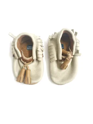 Honey and Hide Mocs size 3 approx
