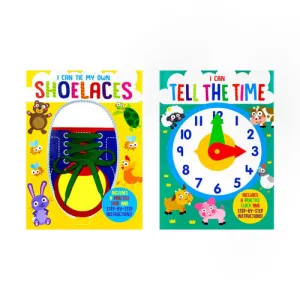 I Can Series 2 Books Collection Set: I Can Tie My Own Shoelaces and I Can Tell The Time