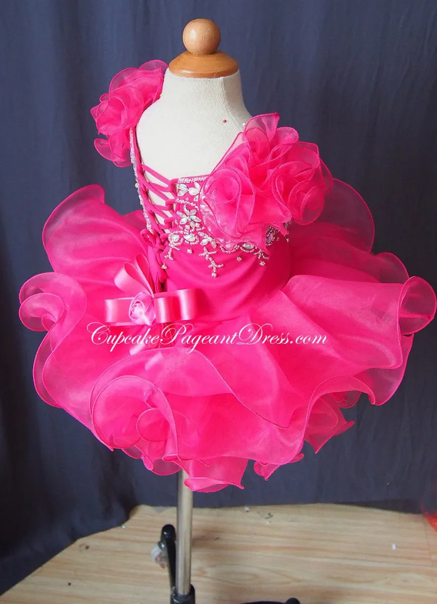 Infant/toddler/baby/children/kids doll style Girl's Glitz Jennifer Wu Pageant Dress