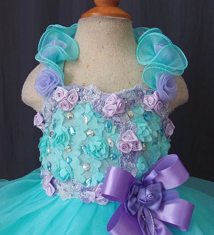 Infant/toddler/baby/children/kids Girl's Baby Doll Pageant Dress 1~4T G099
