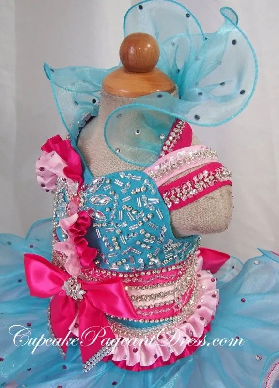 Infant/toddler/baby/children/kids Girl's glitz Pageant evening/prom Dress/clothing