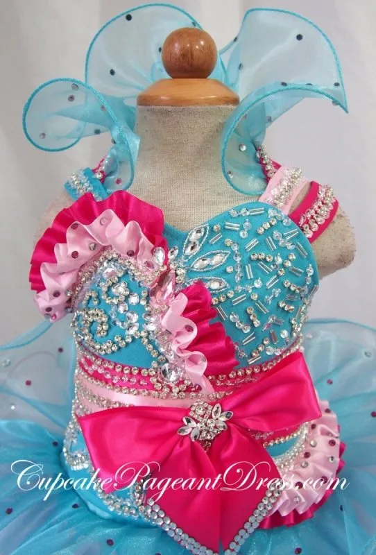 Infant/toddler/baby/children/kids Girl's glitz Pageant evening/prom Dress/clothing