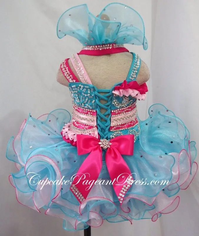 Infant/toddler/baby/children/kids Girl's glitz Pageant evening/prom Dress/clothing