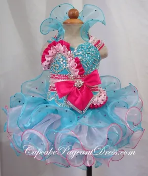 Infant/toddler/baby/children/kids Girl's glitz Pageant evening/prom Dress/clothing
