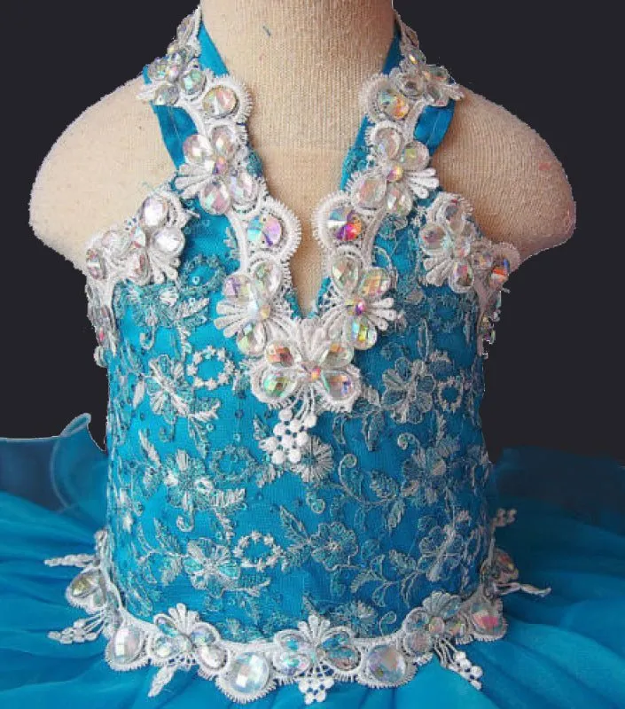 Infant/toddler/baby/children/kids Girl's Pageant Glitz Dress G040-1