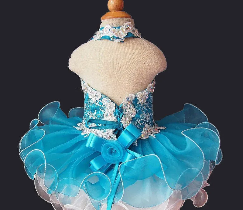 Infant/toddler/baby/children/kids Girl's Pageant Glitz Dress G040-1